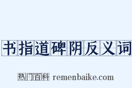 书指道碑阴反义词是什么意思的图片